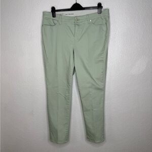 Talbots Woman’s Mint Green Flawless Slim Ankle Pants Size 14W